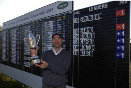 Foremost Golf Trophy 2012 won by Craig Swinburn, from the Riverbank Driving Range in Nottinghamshire