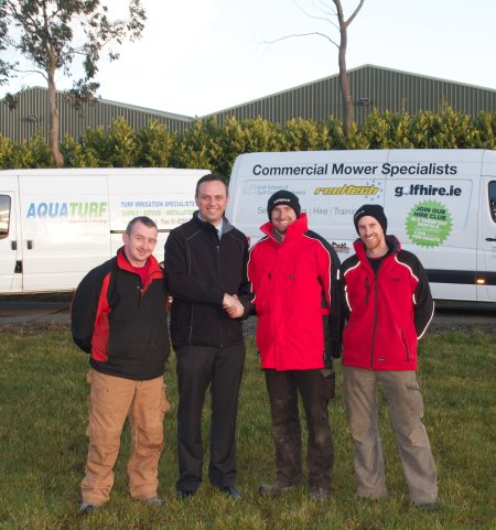 The new Toro Irrigation Ireland team – from left are Stephen Daly, Robert Jackson, Peter Drennan and Barry Drennan