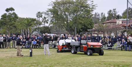 Ransomes Jacobsen guests attended the joint Smithco-Turfco Demo day