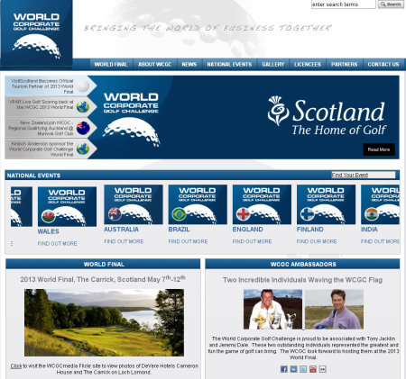 World Corporate Golf Challenge website