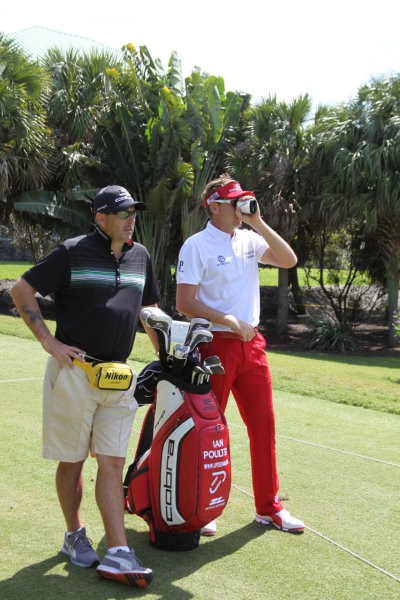 Ian with COOLSHOT and caddie Terry Mundy