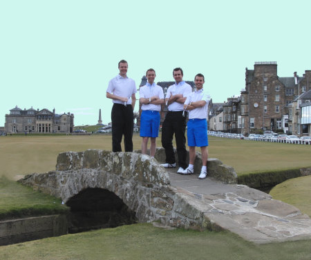 The St Andrews 189-Hole Challengers: (l-r) Graeme Dawson, Angus Watson, Ally Love & Gary Davidson