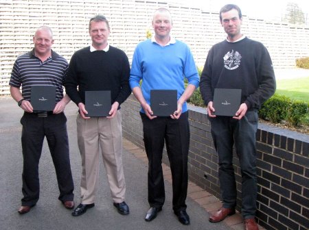 Everris Golf Day winning team of (l to r): Brian Wigham, Danny Burrows, Dave Jobey and James Kelledy