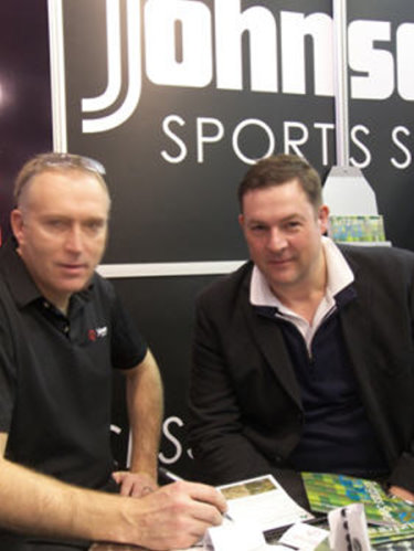 Jeremy Hindle, Wholesale Manager DLF UK & Ireland and Mark Booker on the DLF stand at BTME 2013