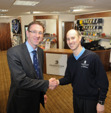 Adam Grint, General Manager (left) with David Fulcher, Director of Golf