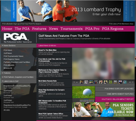 PGA.info website