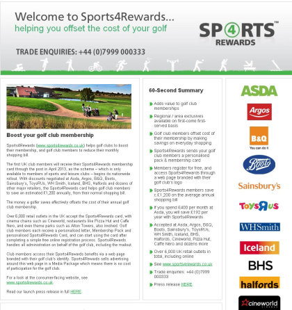 Sports4Rewards trade website