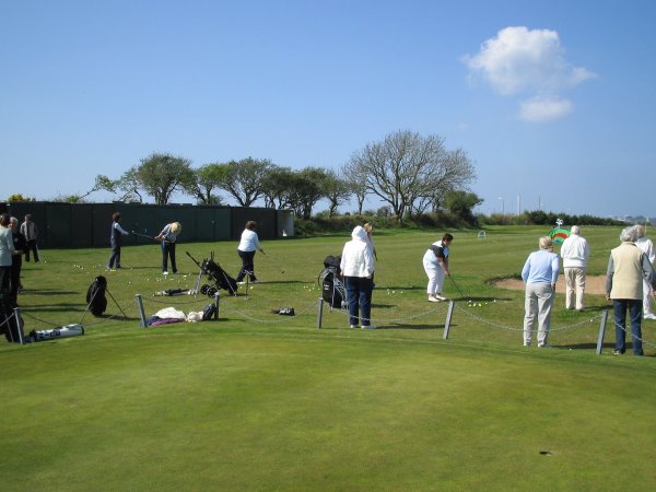 Ladies at South Pembrokeshire Golf Club as part of recent Golf Awareness Month initiatives.