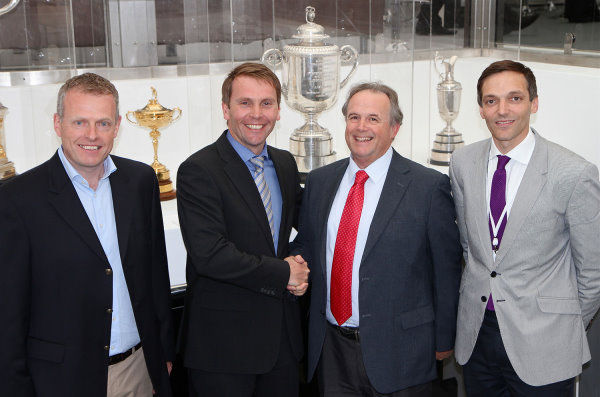 (left to right) Steve Hemsworth, managing director of Golfbreaks.com, PGA property & commercial director Rob Maxfield, Golfbreaks.com director of golf pro relations Jim Long and marketing director Keith Mitchell