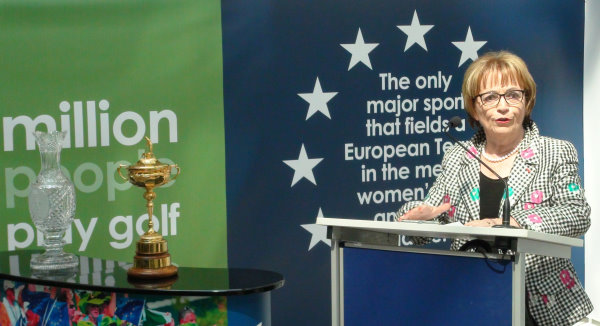 Doris Pack MEP, Chair of the Culture and Education Committee at the European Parliament, opens the ‘Golf – A European Success’ Exhibition in Brussels