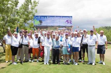 Media and tour operators pictured before the Golf In A Kingdom Cup was played at Siam Country Club’s Plantation course.