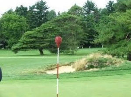 Merion Golf Club where wicker baskets take the place of flags