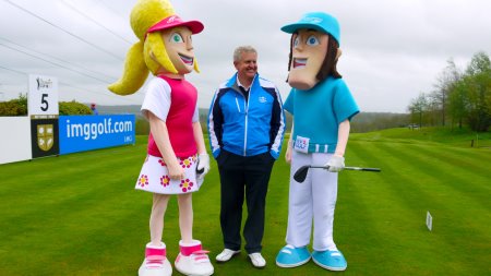 New2Golf mascots with Colin Montgomery