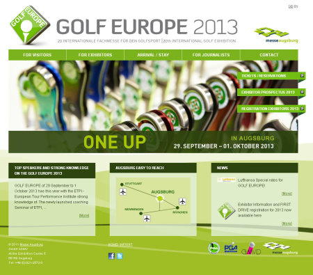 Golf Europe website