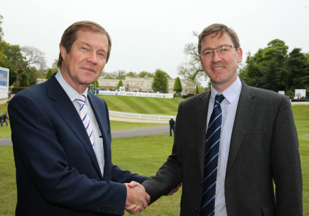 The European Tour Chief Executive George O'Grady and Jonathan Smith, CEO of Golf Environment Organisation at the launch of The European Tour Green Drive (©Getty Images)
