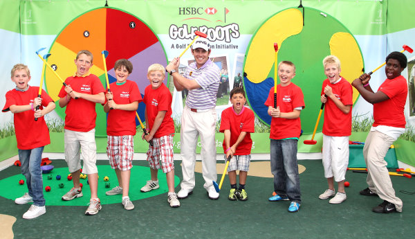 Louis Oosthuizen and Tri-Golf youngsters 