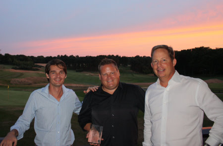 left to right – César Burguiere, Assistant Director Direct of Golf at LUMINE, Calle Carlsson, General Manager LUMINE Golf & Beach Club, Bruce Glasco, Senior Vice-President and Managing Director, Troon International Operations
