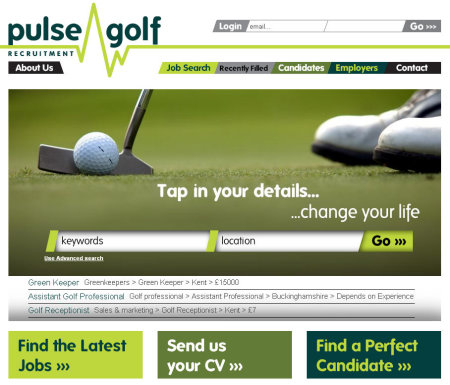 Pulse Golf Website