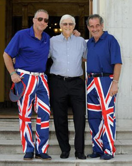 Sir Ian Botham, Sir Michael Parkinson and Sam Torrance