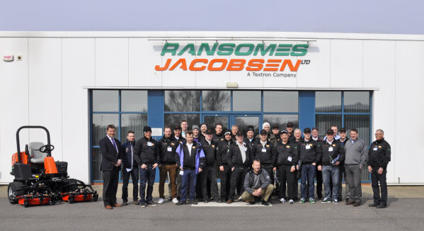 The SGA Norrland group during their visit to Ransomes Jacobsen