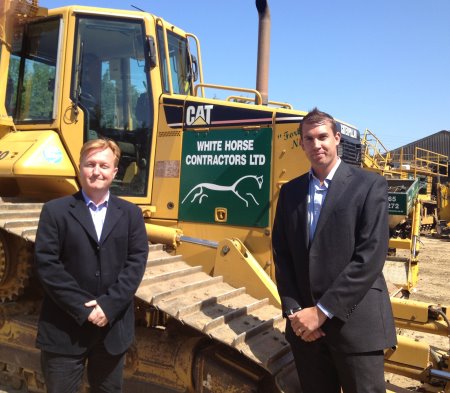 Gary Kneller (lefy), MD at White Horse Contractors with Christopher Bassett, MD at Fusion Media (Europe)