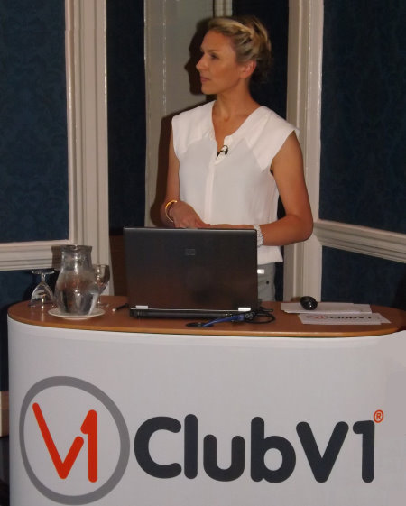 Sky Sports presenter Di Dougherty hosts the launch of Club Systems International’s ClubV1 software at Moor Park last week