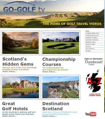 Go-Golf TV website