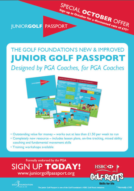 Junior Golf Passport Harrogate Promotion