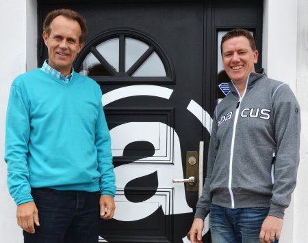 Abacus Sportswear’s Sven-Olof Karlsson and Affinity Golf’s Chris Bath