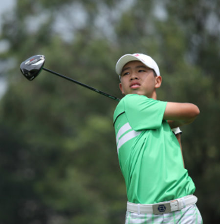 Teenage amateur Chinese golf star Guan Tainlang 