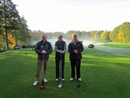 (l-r) Steve Elford (Lynx CEO), Di Dougherty (Lynx ambassador), and Jock Howard from Golf World