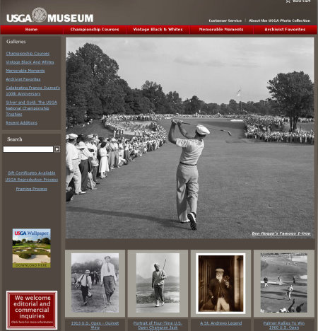 USGA Museum website