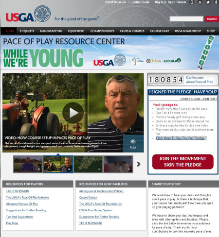 USGA Pace of Play website
