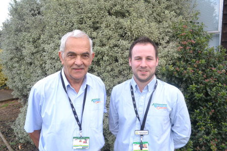 John Millen (left) and Anthony Stockwell, turf tutors at Hadlow College