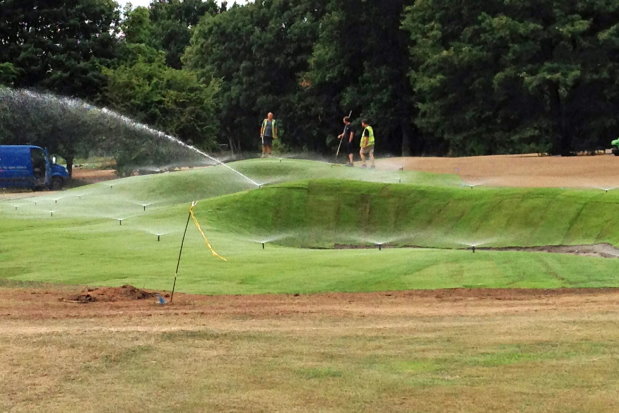 Mist irrigation was installed alongside 12 south-facing fairway and greens bunkers.
