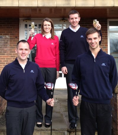 Golf team celebrate awards win at Carden Park Clubhouse