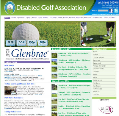 Disabled Golf Association website