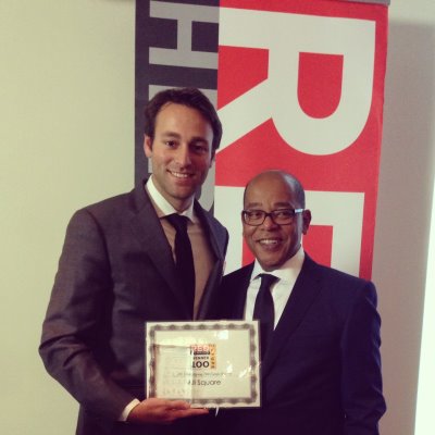 Patrick Rahme, CEO and co-founder of All Square® (left) with Red Herring publisher and CEO, Alex Vieux