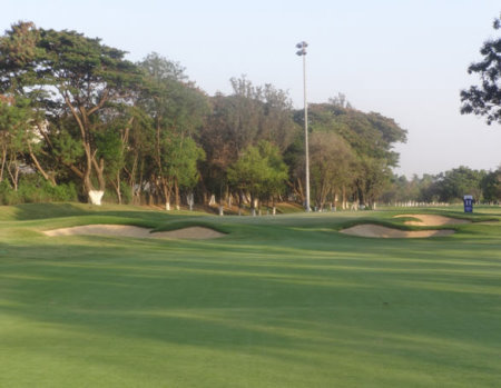 The opening green on the second half of the championship course at KGA 