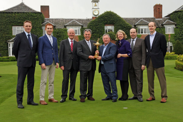 Dignitaries from The Belfry and KSL Capital Partners join Ian Woosnam OBE and Bernard Gallacher OBE for Gran Re-Opening.JPG Ian Knox - Director of Golf, The Belfry; Coley Brenan - Principal, KSL Capital Partners; Sandy Jones – Chief Executive, The PGA; Bernard Gallacher OBE; Ian Woosnam OBE; Lynn Hood – Managing Director, The Belfry; Todd Shallan – Portfolio Manager, KSL Capital Partners; Matt Gaghen – Portfolio Manager, KSL Capital Partners