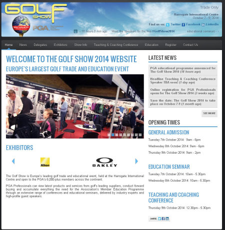 Golf Show website