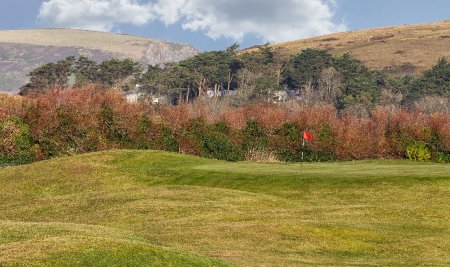 The 15th Green of the Holywell Course at St Enodoc