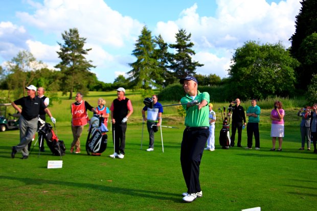 Short-armed golfer Richard Saunders attend Disabled Golf Clinic at Stoke by Nayland (Phil Inglis, Getty Images)