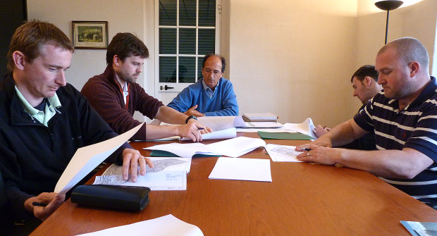 Students with Manuel Leal da Costa (centre)’