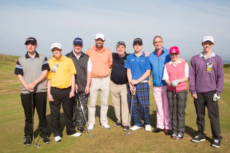 Special Olympics GB golfers with three-time major winner and Special Olympics Global Ambassador, Padraig Harrington and Scotland’s First Minister, Alex Salmond
