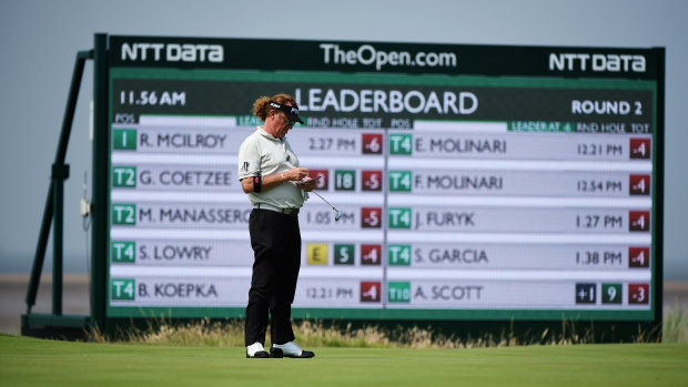 New electronic scoreboards at The Open (photo courtesy of The R&A)