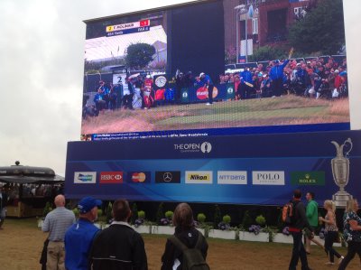 Electronic screens at The Open