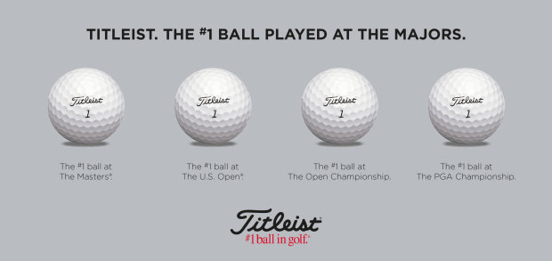 Titleist completes clean sweep as #1 Ball at Majors in 2014