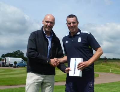 Derek Smith, Amenity Sales & Marketing Manager for DLF with the winner Paul Brazier