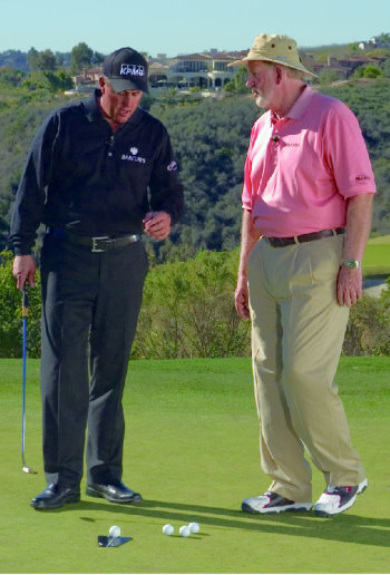 Dave Pelz with Phil Mickleson